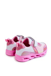 Children's Leather Sports Shoes White-Pink Loopsy