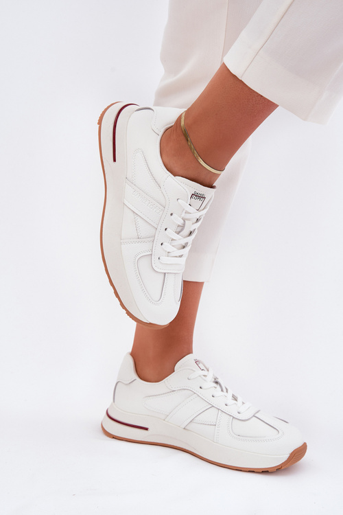 Leather Women's Sports Shoes Sneakers Daniel Lopez Just Dare SS2D4042 White