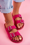 Women's Slides On Corck Fuchsia Si Senor