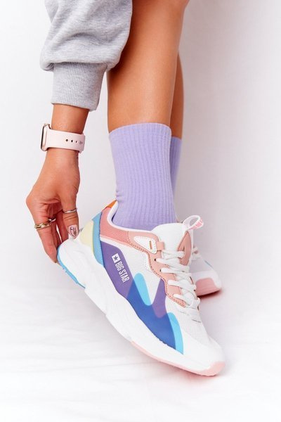 Women's Sneakers Memory Foam Big Star HH274809 White-Pink