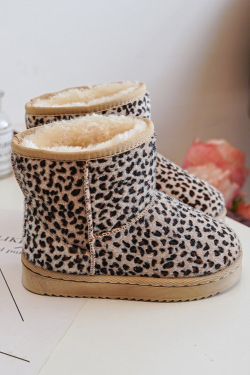 Children's Padded Snow Boots Beige Gooby