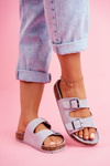 Women's Slides On Corck Grey Si Senor