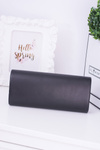 Women's Black Clutch Bag Gold Chain