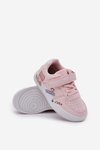 Children's Velcro Sneakers with Bear Pink Callexia