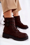 Women's Suede Warm Boots Brown Silvor