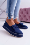Espadryle Damskie Materiałowe Big Star Granatowe DD274782