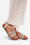 Women's Flat Sandals With Woven Straps Artiker 56C1323 White