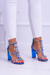 Lu Boo Petrol Taylor Zircon Sandals