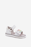 Children's Sandals With Velcro White Orailla