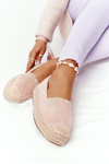 Espadrilles On A Straw Platform Beige Highway