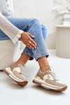 Beige Platform Women's Sneakers Debizia