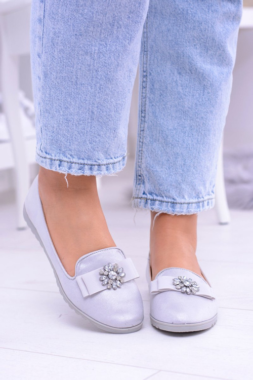 Silver Women's Ballerina Lords Zirconias Rumi