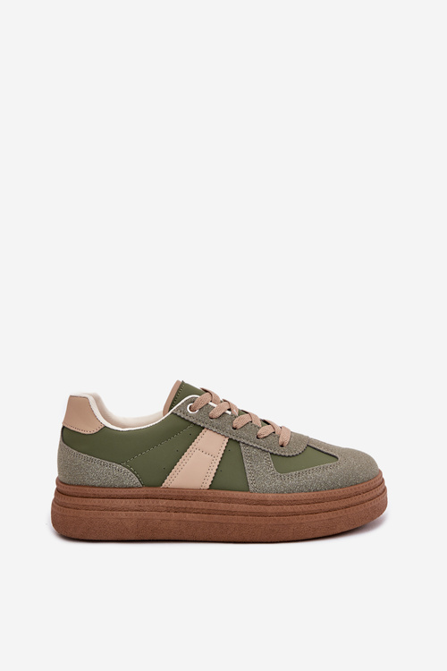 Women's Platform Sneakers Green Dovina