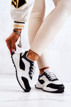 Sportowe Buty Sneakersy Czarno-Białe Revenge