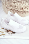 Children's Sport Slip-On Shoes White Bobi