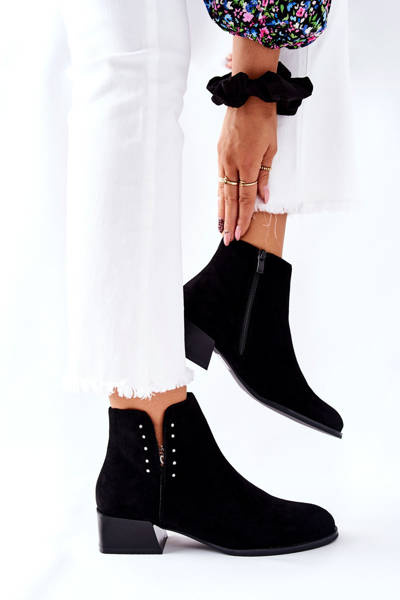 Women's Boots Suede Sergio Leone BT217 Black