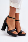 Black Trewenna High Heel Sandals