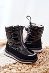 Woolen Insulated Snow boots Black Lucia