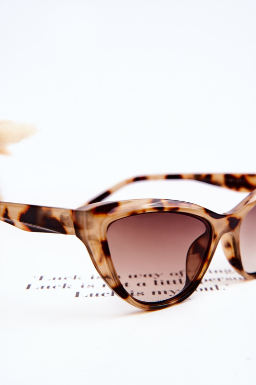 Fashionable Cat Eye Sunglasses V090169 Leopard Beige