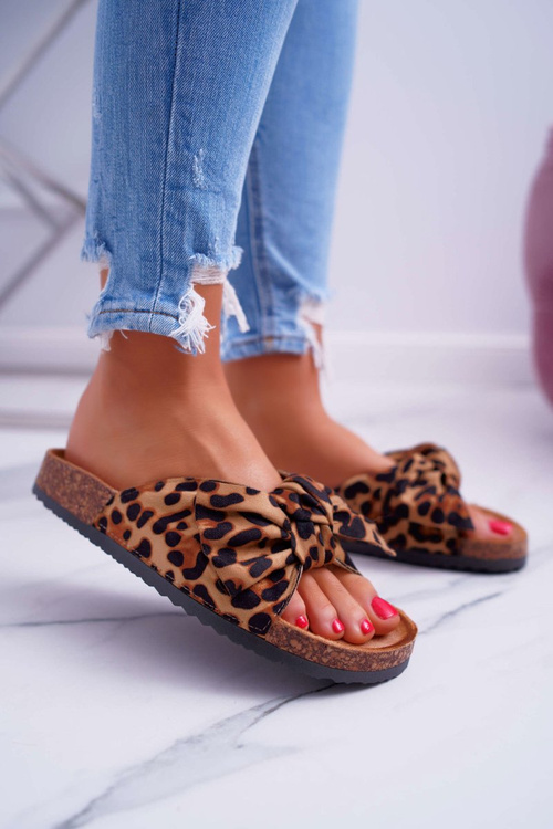 Women's Cork Flip Flops Cocard Leopard Randy