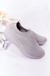 Dziecięce Sportowe Buty Slip-On Szare School Trip