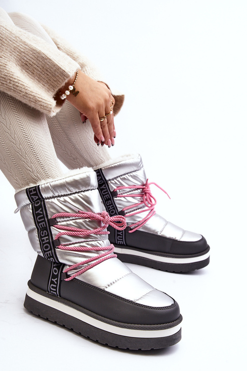 Women's Snow Boots with Silver Laces Lilara