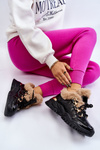 Women's Insulated Sports Boots Lace-Up Black Kerberos