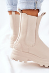 Insulated Chelsea Boots Beige Time Off