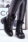 Women's Flat Boots Black Aspen