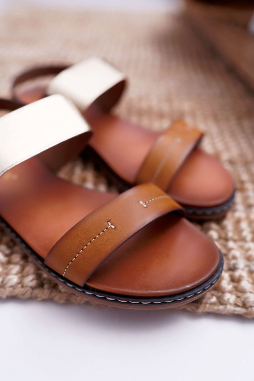 Women's Flat Sandals Sergio Leone SK014 Camel Agrina