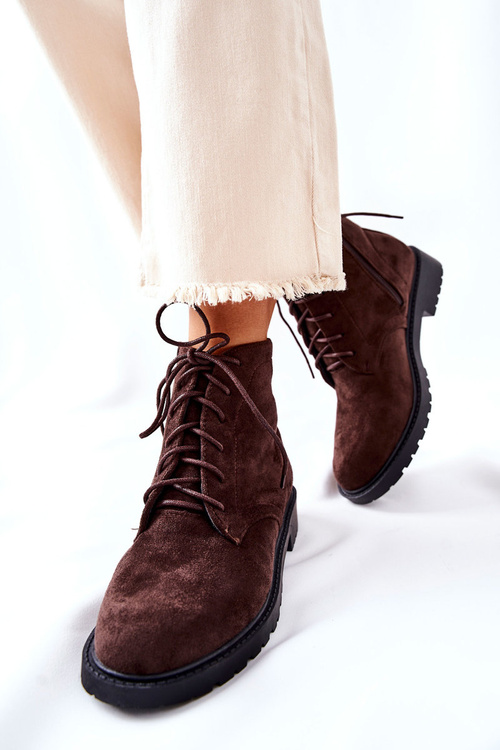 Classic Tiered Boots Brown Melome