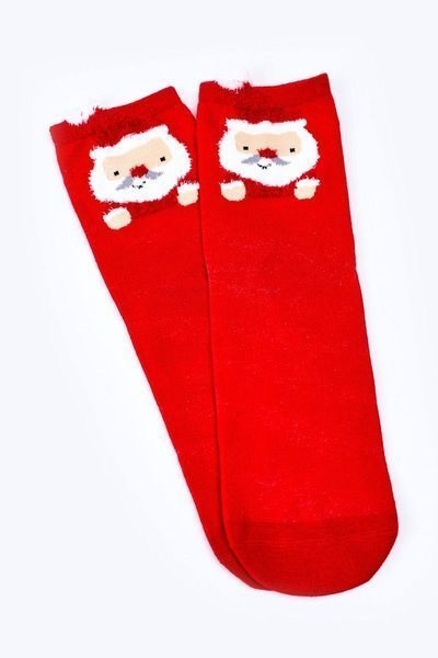 Women's Christmas Santa Claus Socks COSAS Red
