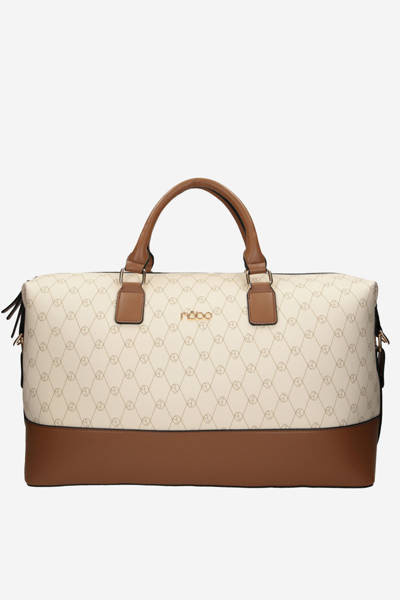 Large Travel Bag NOBO P1250-CM00 Beige And Brown