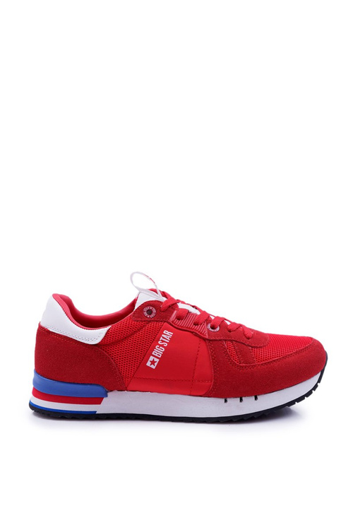 Men's Sports Shoes Big Star Suede Leather Red DD174322