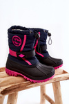 Children's warm snow boots Lee Cooper LCJ-21-44-0522 Fuchsia