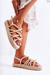 Women's Comfortable Sandals Braided Beige Maurice