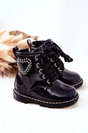 Children's Lacquer Glitter Boots Navy Macy's