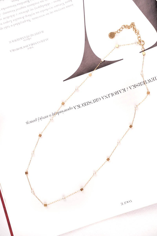 Women's Gold Necklace Chain Gems Christine