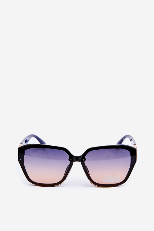 Women's Sunglasses With Gold Detail UV400 Navy-Black