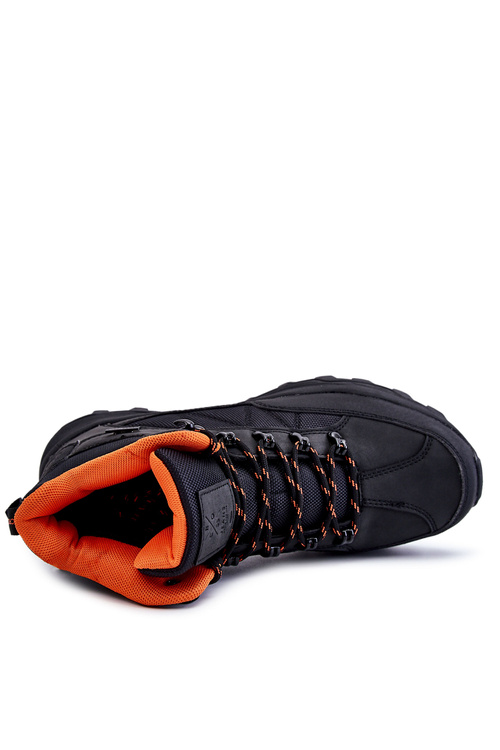 Buty Trekkingowe Męskie Ocieplane Czarne Cross Jeans KK1R4018C