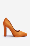Orange Pump Heels Piatti