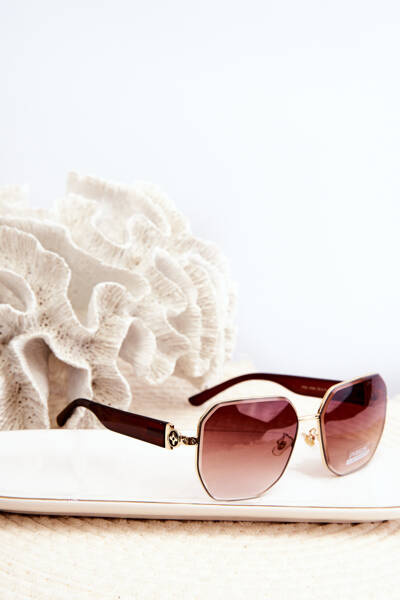 Okulary Przeciwsłoneczne Damskie UV400 Brązowe