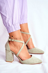 Women's Stiletto pumps Green Traffic