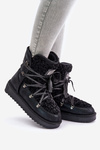 Waterproof platform snow boots vegan D.Franklin DFSH370004 Black