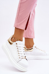 Women's Sport Shoes GOE LL2N4011 White and Gold