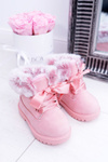 Children's Boots Trapper Fleece-lined Pink Tesoro