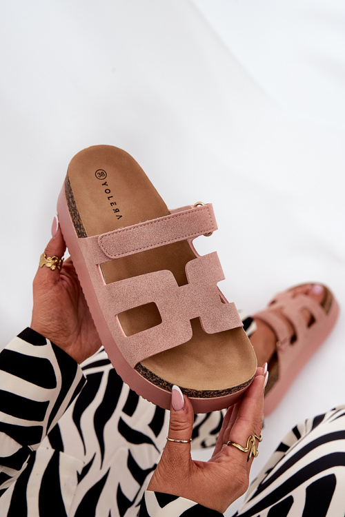 Slippers On A Massive Platform Pink Daldiva