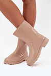 Beige Ladies Wellies Elvara