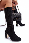 Suede Over-the-Knee Boots on Heel Kilrenita Black 