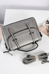 Women's Handbag Silver Chest Purse Jets